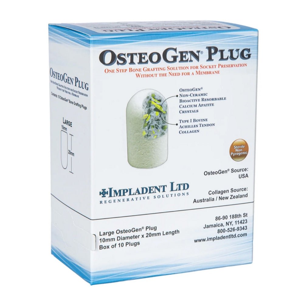 Osteogen Plugs Bone Graft Impladent Buy 5 Get 1 Free - Impladent - GoldenDent